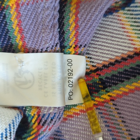 Outerknown Blanket Shirt Mauve Plaid Stripe - Picture 7 of 12